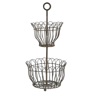 2-Tier Scallop Bowl Stand - Park Designs - The Fox Decor